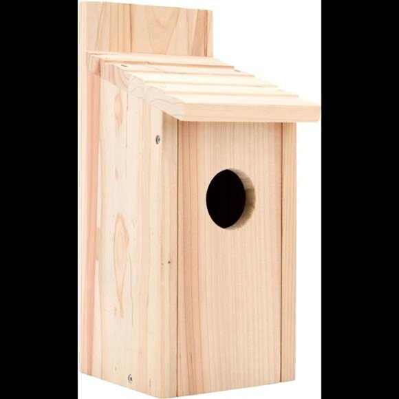 Bird Box House Wood Bird House Bluebird‎ Box House Cedar Wren and Chickadee - Picture 1 of 8